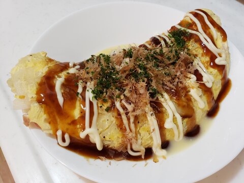 白菜とベーコンでとんぺい焼き風